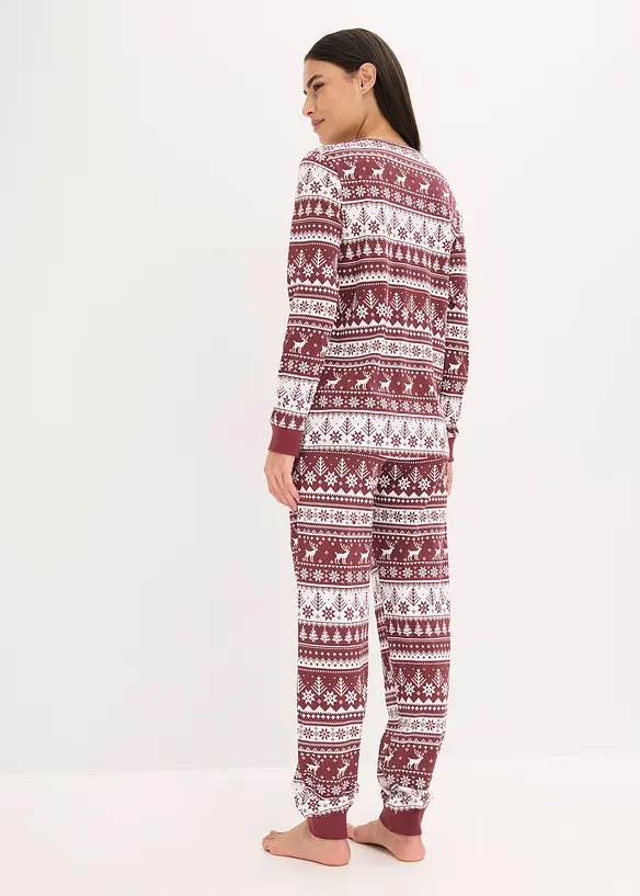 Pyjama van biologisch katoen, bonprix