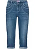Mid waist cropped jeans, straight, bonprix