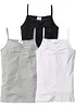 Meisjes top met biologisch katoen (set van 3), bonprix