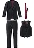 Pak met gilet en stropdas, regular fit (4-dlg. set), bonprix