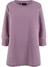 Lange sweater in A-lijn, 3/4 mouw, bonprix