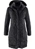 Gewatteerde, korte coat met capuchon, bonprix
