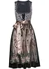 Dirndl met luipaardpatroon en schort (2-dlg. set), bonprix