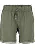 Jersey short in een viscosemix met een comfortabele band en kant, bonprix