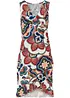 Mini jurk met volants, bonprix