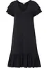 Jersey jurk met volants in een viscosemix, bonprix