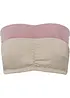 Bandeau bh (set van 2) met biologisch katoen voor cup A & B, bonprix