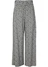 Jersey palazzo broek met comfortband, gedessineerd, bonprix