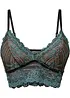 Bralette met tweekleurig kant, bonprix