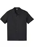 Overhemd met linnen en korte mouwen, loose fit, bonprix