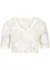 Kanten dirndl blouse met knopen, bonprix