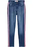 Meisjes thermojeans met jersey voering, mid waist, bonprix