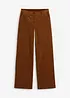 Corduroy broek in Marlene Dietrich stijl van biologisch katoen, bonprix