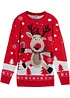 Kinderen gebreide trui met kerstmotieven, bonprix