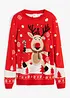 Kersttrui met ronde hals, bonprix