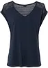 Shirt met kant in een viscosemix, bonprix