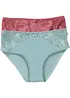 Maxislip met kant (set van 2), bonprix