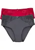 Maxislip met kant (set van 2), bonprix
