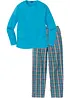 Pyjama met lange mouwen van katoen, bonprix
