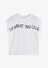 Oversized shirt van puur katoen, bonprix