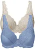 Beugel bh met sierlijk kant (set van 2), bonprix