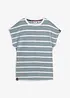 Frotté shirt met strepen, korte mouw, bonprix
