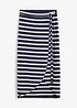 Jersey rok in midilengte, gestreept, bonprix