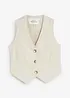 Linnen gilet, bonprix