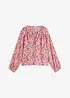Gebloemde blouse van viscose met structuur, bonprix