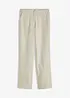 High waist broek van een linnen-viscosemix, bonprix