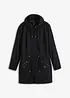 Korte katoenen parka met opstaande kraag, getailleerd, bonprix