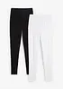 Legging met biologisch katoen (set van 2), bonprix
