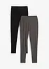 Legging met biologisch katoen (set van 2), bonprix