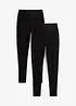 Legging met biologisch katoen (set van 2), bonprix