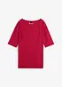 Shirt met boothals, halflange mouw, bonprix