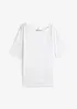 Shirt met boothals, halflange mouw, bonprix