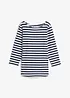 Shirt met 3/4 mouwen en boothals, bonprix