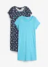 Shirtjurk van katoen met splitten opzij (set van 2), bonprix
