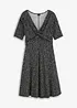 Gedessineerde jersey jurk met drapering in een zachte viscosemix, bonprix