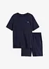 T-shirt en shirt bermuda (2-dlg. set) van biologisch katoen, bonprix