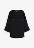 Viscose blouse met V-hals, lange mouw, bonprix