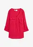 Blouse met lange mouwen en V-hals van vloeiende viscose, bonprix