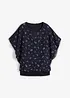Blouse van crêpe georgette, korte mouw, bonprix