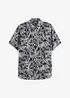 Overhemd met korte mouwen van viscose, bonprix