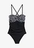 Corrigerend bandeau badpak, medium corrigerend, bonprix