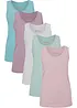 Katoenen longtop (set van 5), bonprix