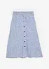 Viscose midi rok met zakken, bonprix