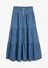 Denim strokenrok, bonprix