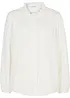 Mousseline blouse met kant, bonprix