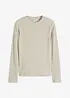 Geribde longsleeve van puur katoen, bonprix